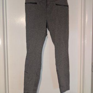 Athleta Ponte Moto 2.0 pant skinny size 8 gray